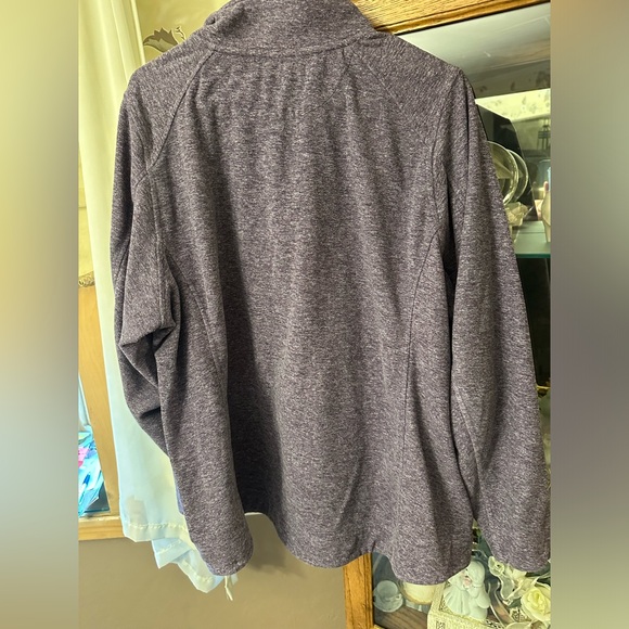 Duluth Trading Co Full Zip Fleece Jacket ZipperPockets Women's 2XL purple - Picture 8 of 8